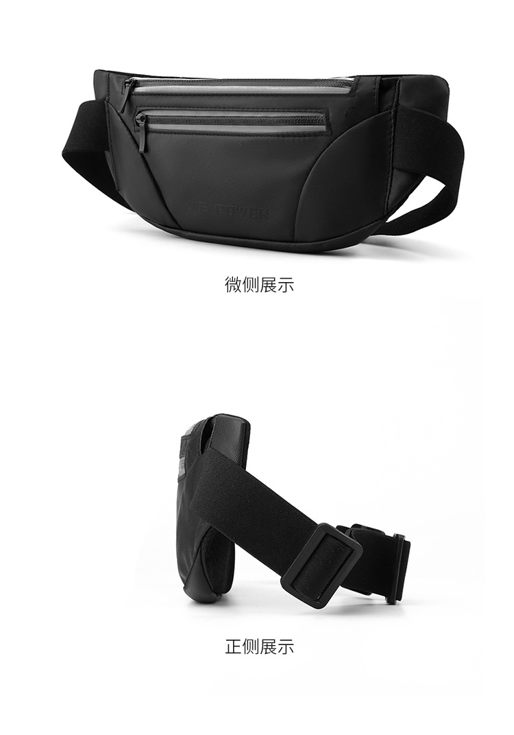WEPOWER's new casual outdoor waist bag, sports phone, running bag, fitness, waterproof pu waist bag for both men and women undefined