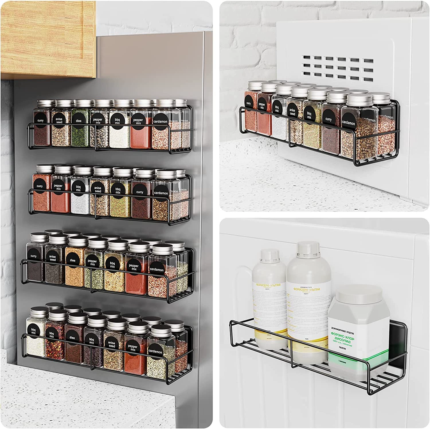 Magnetic Storage Rack Kitchen Spice from Yomiego