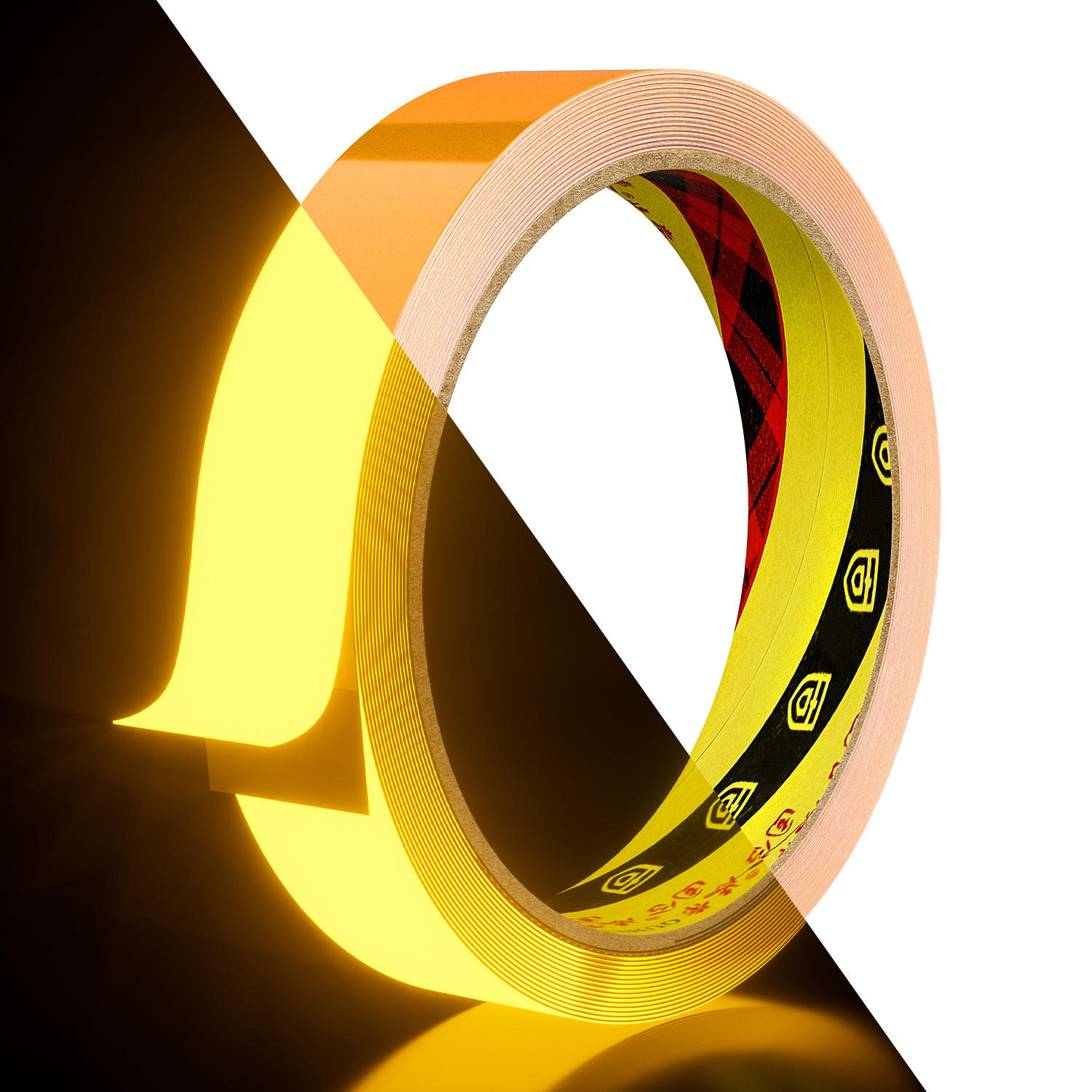 カラーpet夜光テープ階段警告蛍光循環蓄光diy舞台装飾テープ