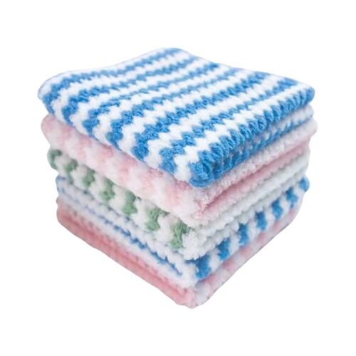 Kitchen coral velvet dishcloth, absorbent scouring pad, cationic rag, lazy thickened daily dishwashing cloth wholesale