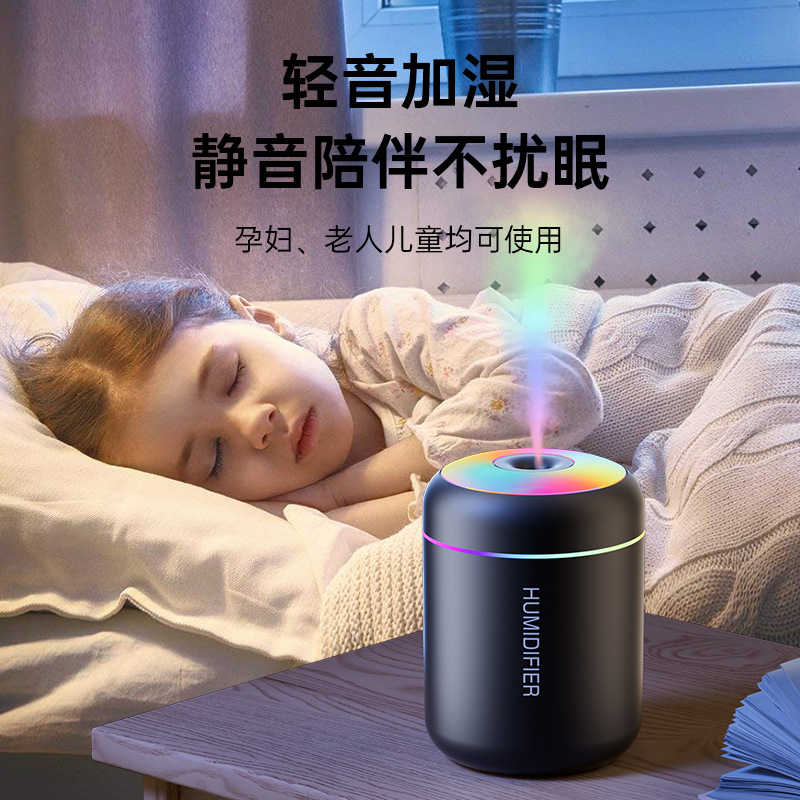 Mini humidificador transfronterizo venta caliente USB silencioso de escritorio atmósfera lámpara de caballo PRO humidificador de automóviles