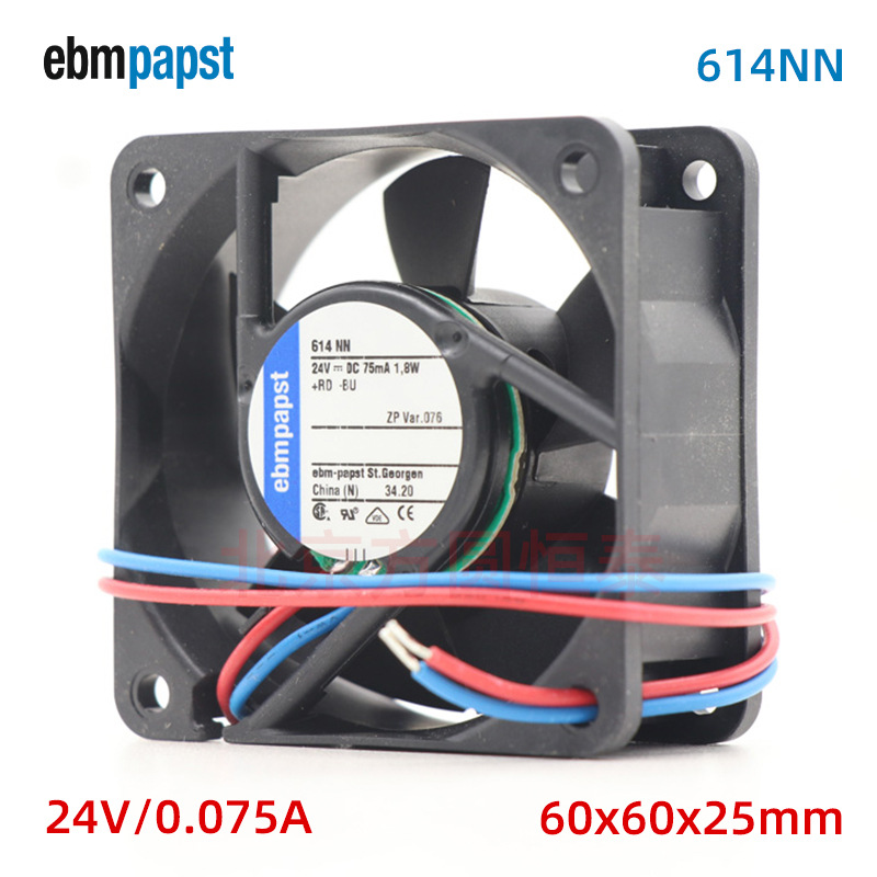 全新德国原装 ebmpapst 614NN 24V直流风扇