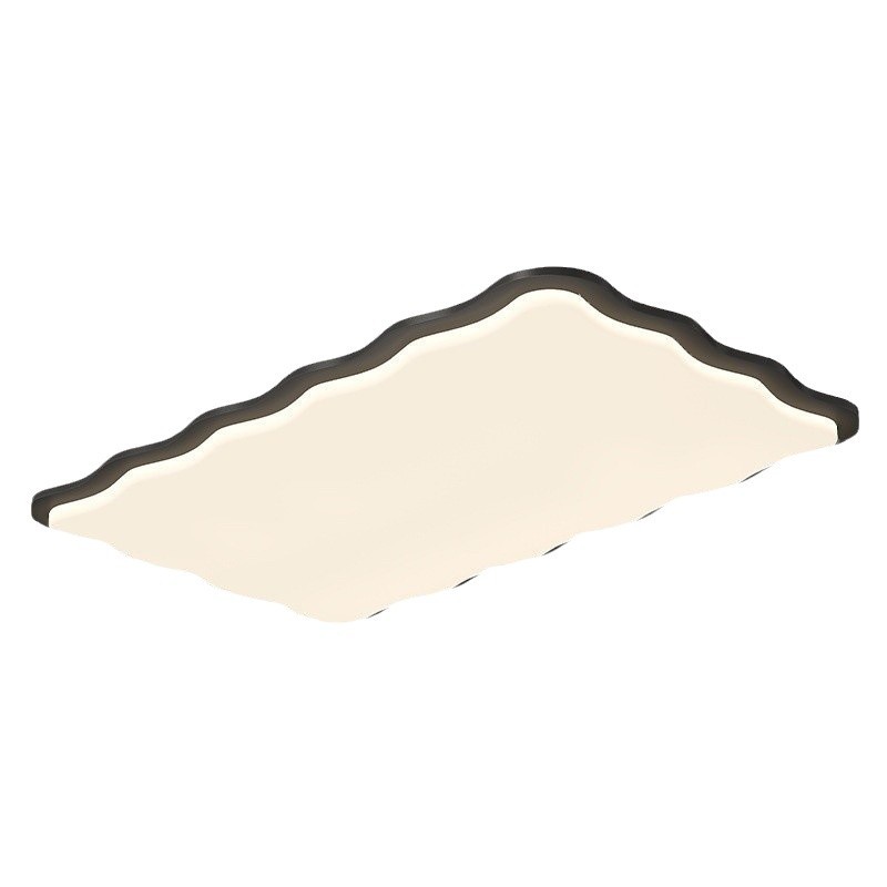 [Selección estricta] Cream viento moderno y creativo ondas atmosféricas lámparas de techo para proteger los ojos lámparas de toda la casa 2025 nuevo