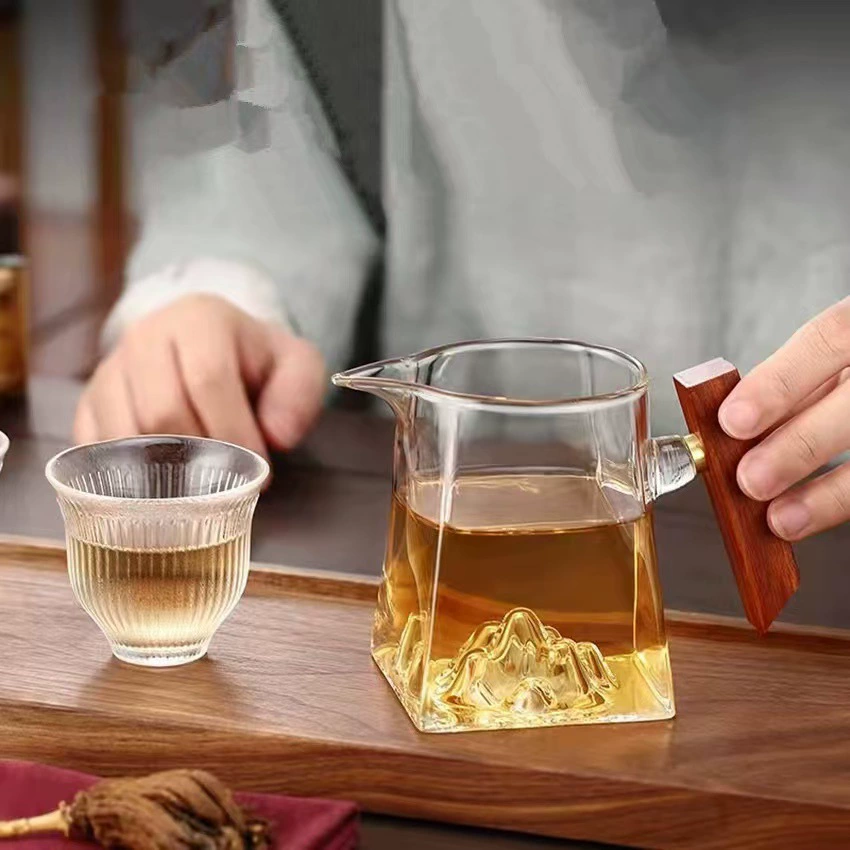 Square tea set, tea cup, filter with accessories, increased thickness