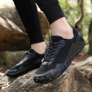 New Four Seasons Shoes Outdoor Mountaineering Climbing Shoes Off-Road Cycling Tactical Bicycle Shoes Fashion Upstream Shoes Black