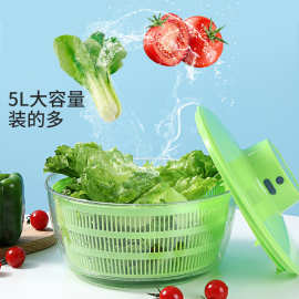 电动蔬菜脱水器沙拉果蔬脱水器沥水篮家用蔬菜水果清洗厨房神器