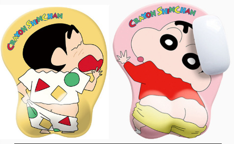 Culo pequeño Nuevo cojín de muñeca alfombrilla de ratón de dibujos animados almohadilla de muñeca chica 3D pecho almohadilla de muñeca de silicona almohadilla de ratón suave