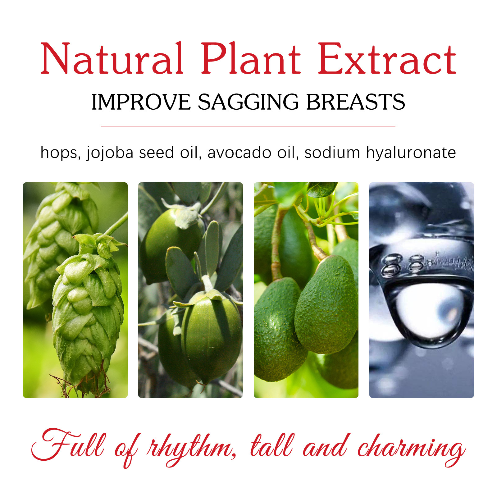 Chest West&Month, massaggio rassodante da donna, crema di bellezza per un seno forte e ricco_voghion.com