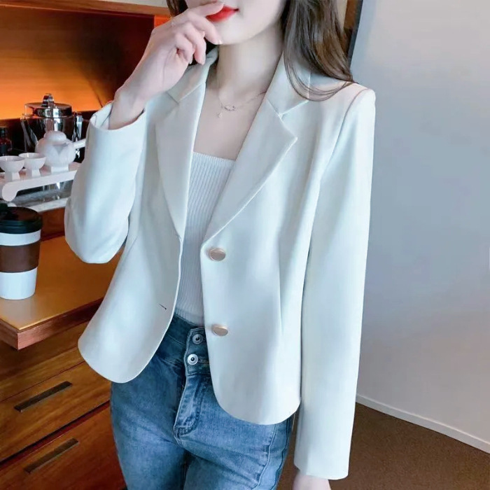 小个子短款西装外套女2025秋季新款时尚气质小西服设计感小众上衣|undefined