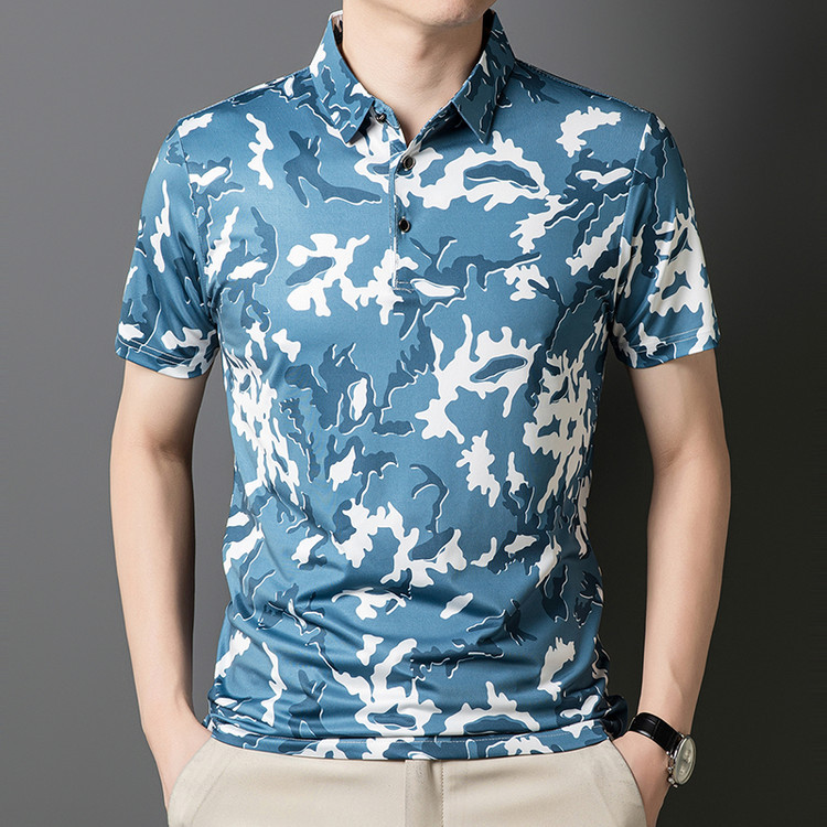 Men's polo shirt high-end business casual golf sportswear Europe and America Amazon cross-border in stock