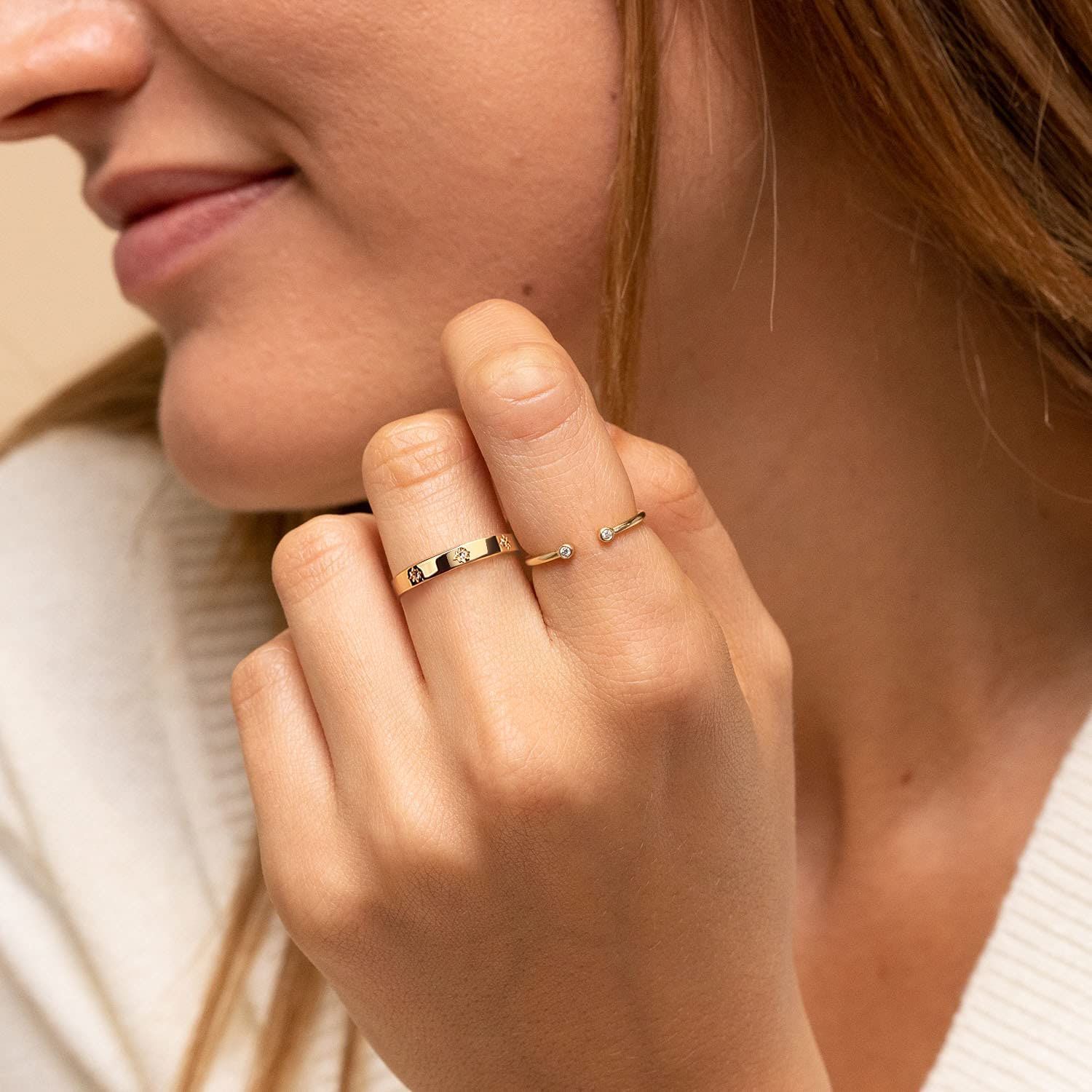 Polaris Ring Fir Dammen Stärnring Schmuck_voghion.com