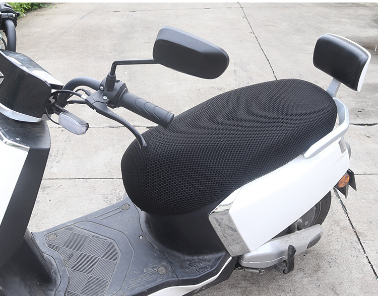 Summer Motorcycle Sun Protection Mesh Seat Cover Electric Scooter Heat Insulation Breathable Seat Cushion Cover Seat Cover