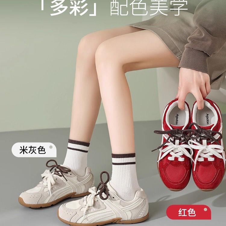 若纪芭蕾德训鞋女2025春季新款阿甘鞋休闲跑步运动鞋百搭单鞋女|undefined