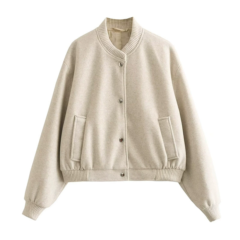Бейсболная форма, кардиган, куртка, круглый воротник, стиль Chanel