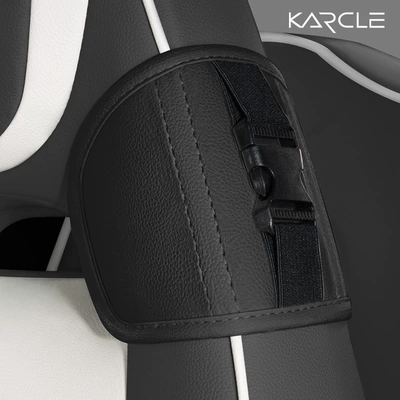 extension retainer modification buckle — Seat belt shoulder pad