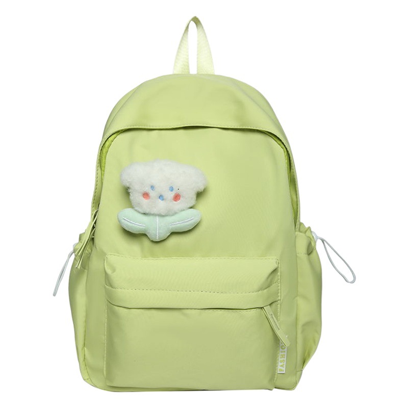 Grade 3-6 Campus Small Fresh Backpack Lightweight Elementary School Backpack Solid Color High-Looking Girl School Bag Wholesale