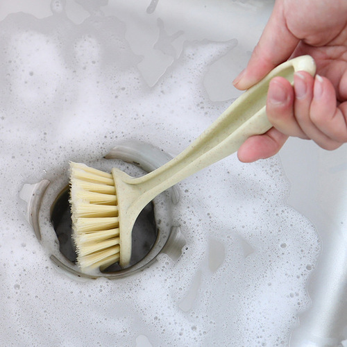 Manufacturer wholesale household stove brush, pot cleaning brush, pot washing brush, non-stick oil kitchen dishwashing pot long-handled brush