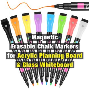 LED light board pen dust-free liquid chalk erasable electronic advertising highlighter blackboard graffiti water-soluble chalk