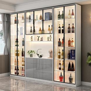 All Solid Wood Light Luxury Dining Side Wine Cabinet Modern Simple Small Apartment Home Living Room Display Cabinet Screen Partition Living Room