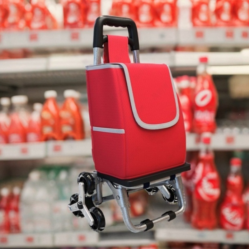 Alemania importa la Expo para comprar un pequeño carro de tracción, subir escaleras, carro de tracción plegable, equipaje doméstico, remolque pequeño, compra portátil