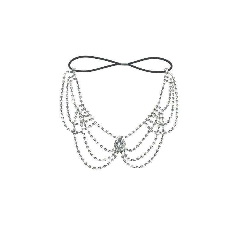 Women's Rhinestone Body Chain Elastic Multi-layered Fashion Jewelry_voghion.com