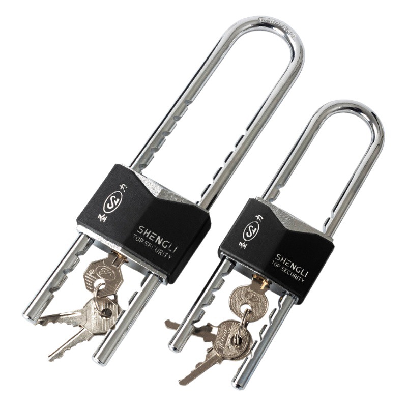 Fábrica al por mayor Shengli rombo caucho largo haz split cerradura color mezclado cerradura de la puerta cerradura de la motocicleta seguro cerradura del coche