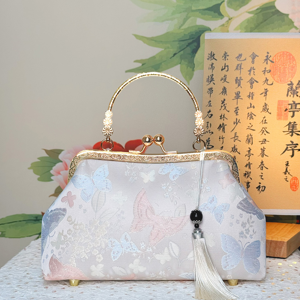 中国风旗袍包礼品包手提包斜挎包手机包口金包直播女包跨境包bag