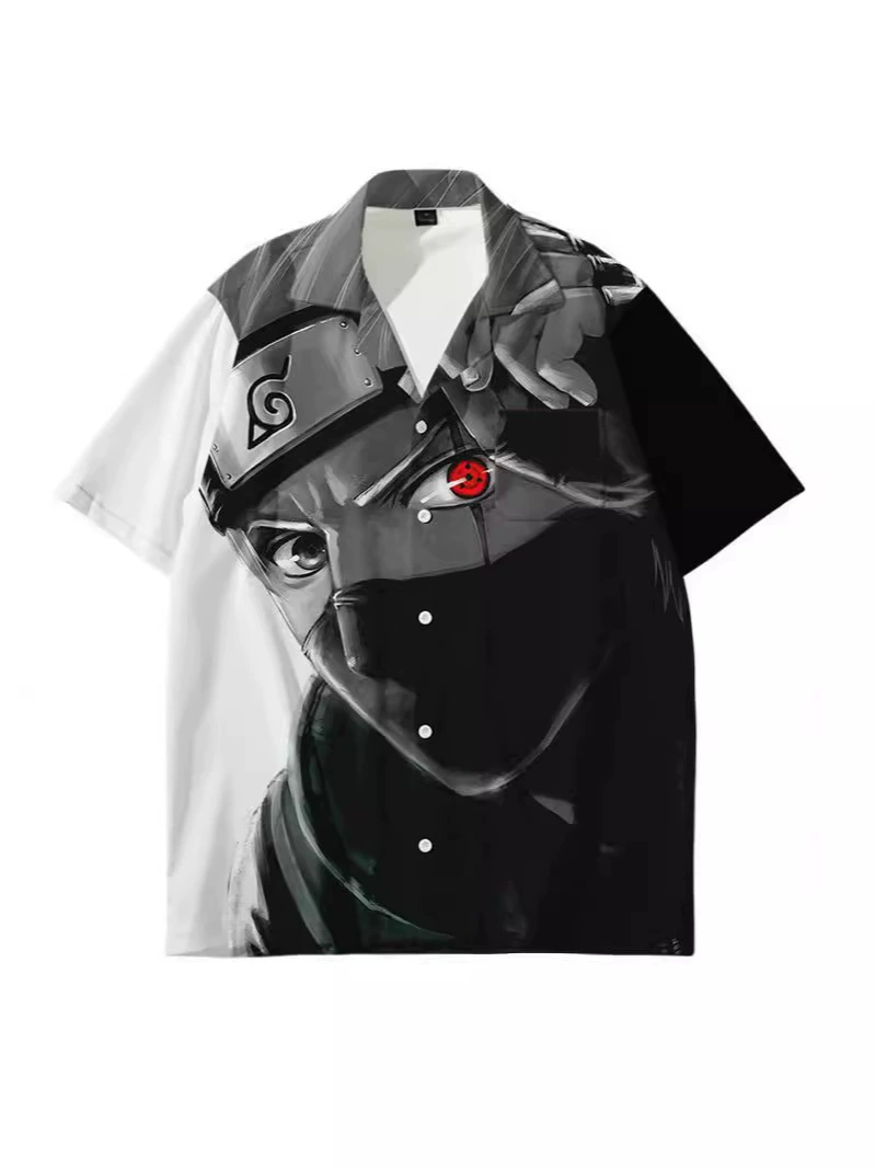 Наруто, летняя рубашка, услуга 3D цифровой печати, оверсайз
