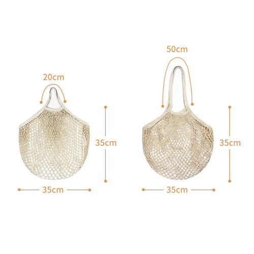 Supermarket shopping mesh bag, foldable cotton mesh bag for vegetables and fruits, portable storage mesh pouch