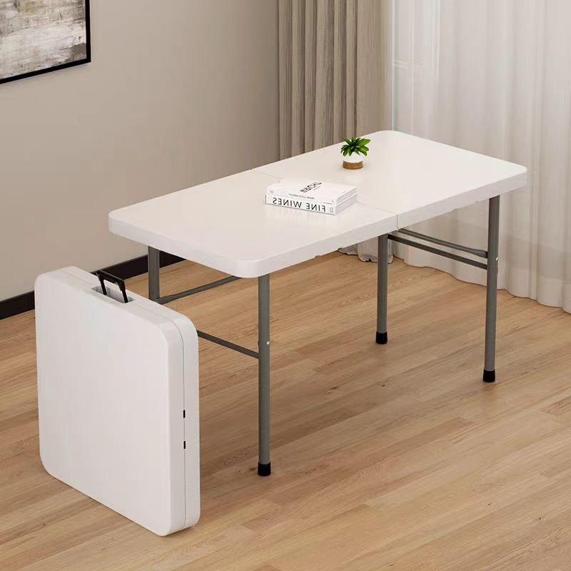 Mesa plegable al aire libre portátil puesto de mercado nocturno mesa de comedor hogar comercial simple patio pequeño escritorio y silla rectangular