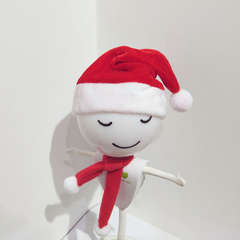 ミニクリスマス帽子クリスマススカーフロリポップクリスマス帽子小さなストラップワインボトルキャップ装飾クリスマススカーフ卸売