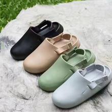 N家新款男女夏季穆勒勃肯凉鞋外穿防水防滑EVA百搭运动包头凉鞋女