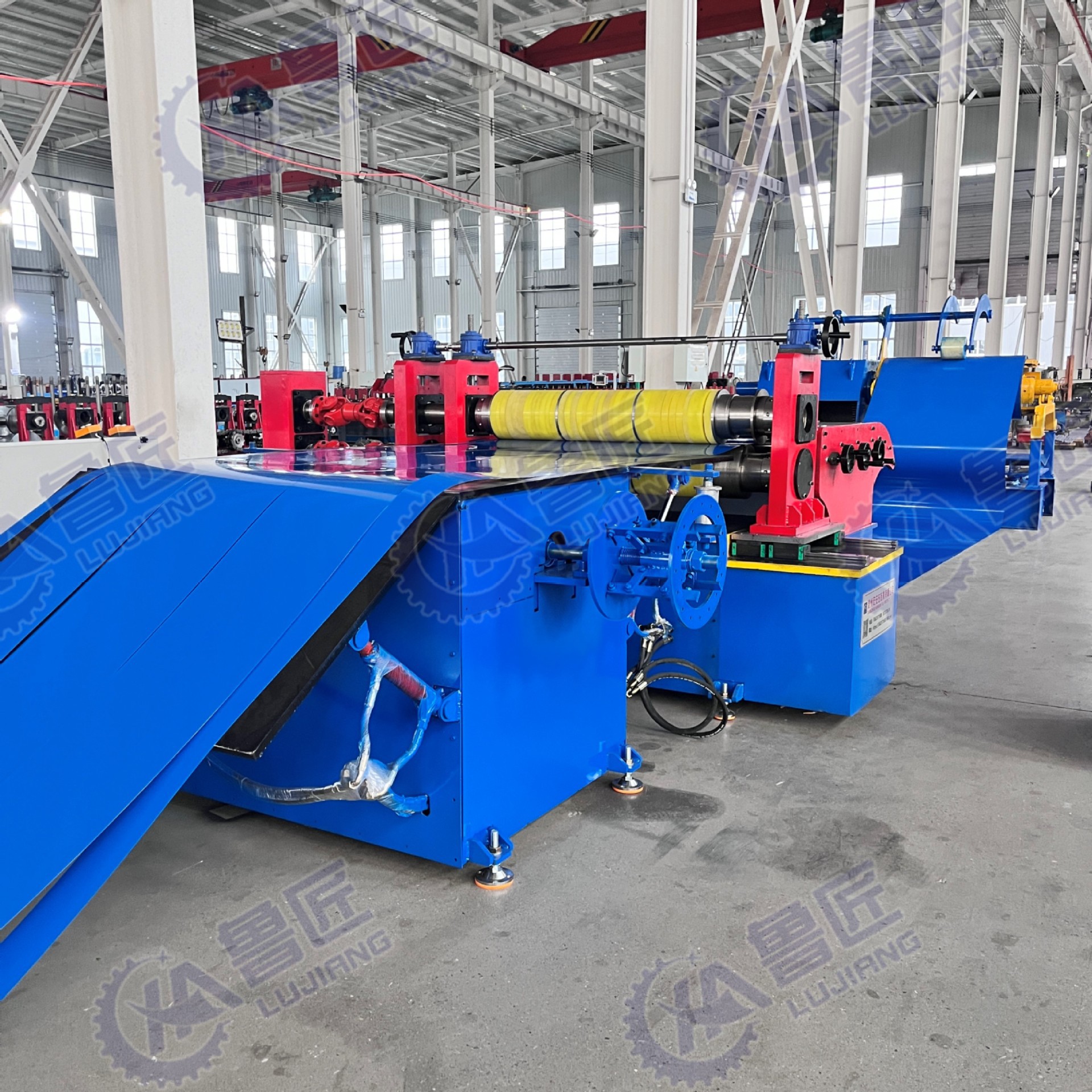 全自动现货销售纵剪线设备钢板分条机重型钢卷校平分条机厂家