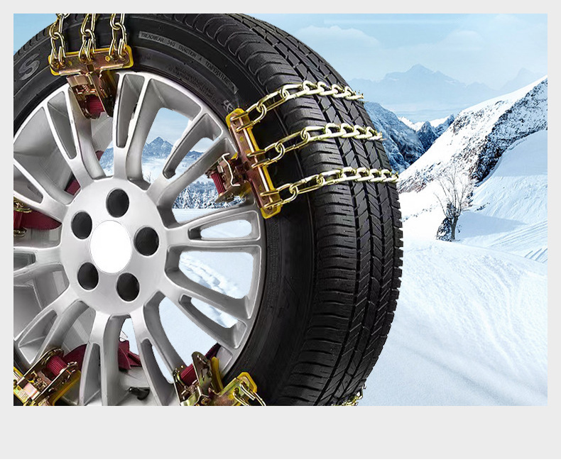 Car tire snow chain car snow tire universal off-road vehicle suv pickup truck escape iron chain
