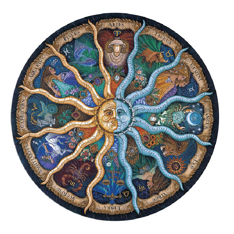 Especial en forma de rompecabezas de madera León búho Lobo Tyrannosaurus animal transfronterizo rompecabezas irregular bloques de construcción de los niños de juguete