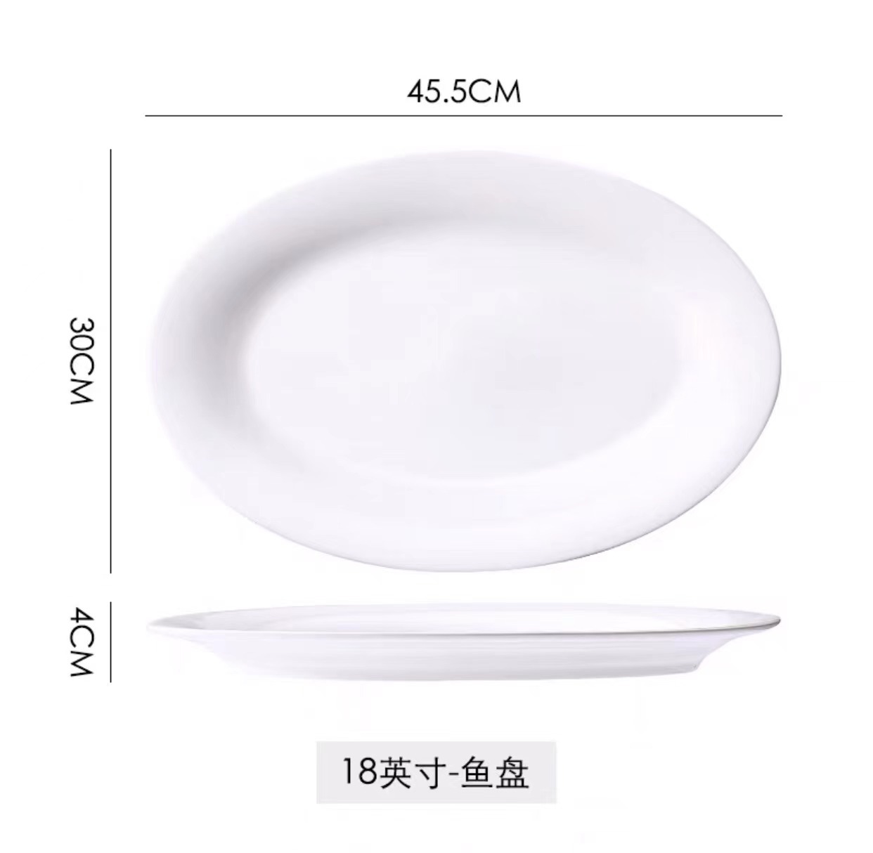 18 인치 생선 접시
