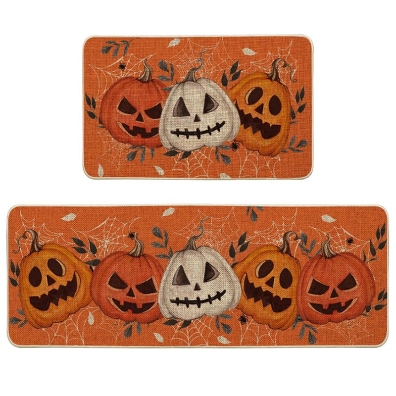 クロスボーダーアメリカハロウィンフロアマットキッチンカバー吸水性と吸油性フットマット玄関エントランスノンスリップ防汚ドアマット卸売|undefined
