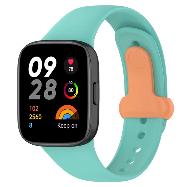 Mint green+orange buckle
