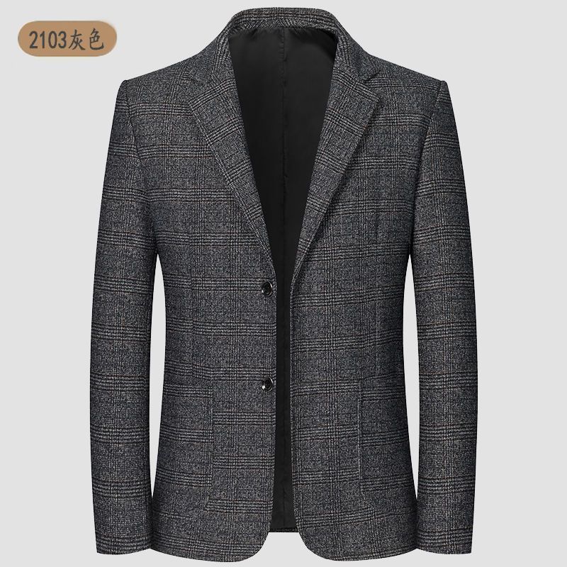 2025春秋季新款中年男士西服休闲爸爸装单件西装外套批发一件代发|undefined