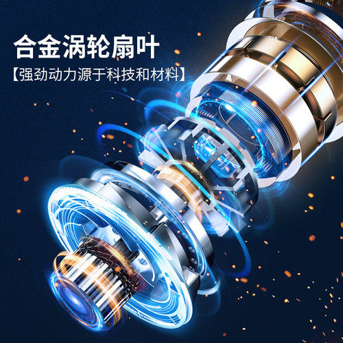 Wireless handheld car vacuum cleaner three-in-one large suction portable wet and dry use brushless suction wholesale