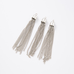 Tassel Chain Hardware Tassel Chain Hanging Clock Tassel Chain Flow Beard Pendant Chain Retro Earrings Earrings Hanging Chain