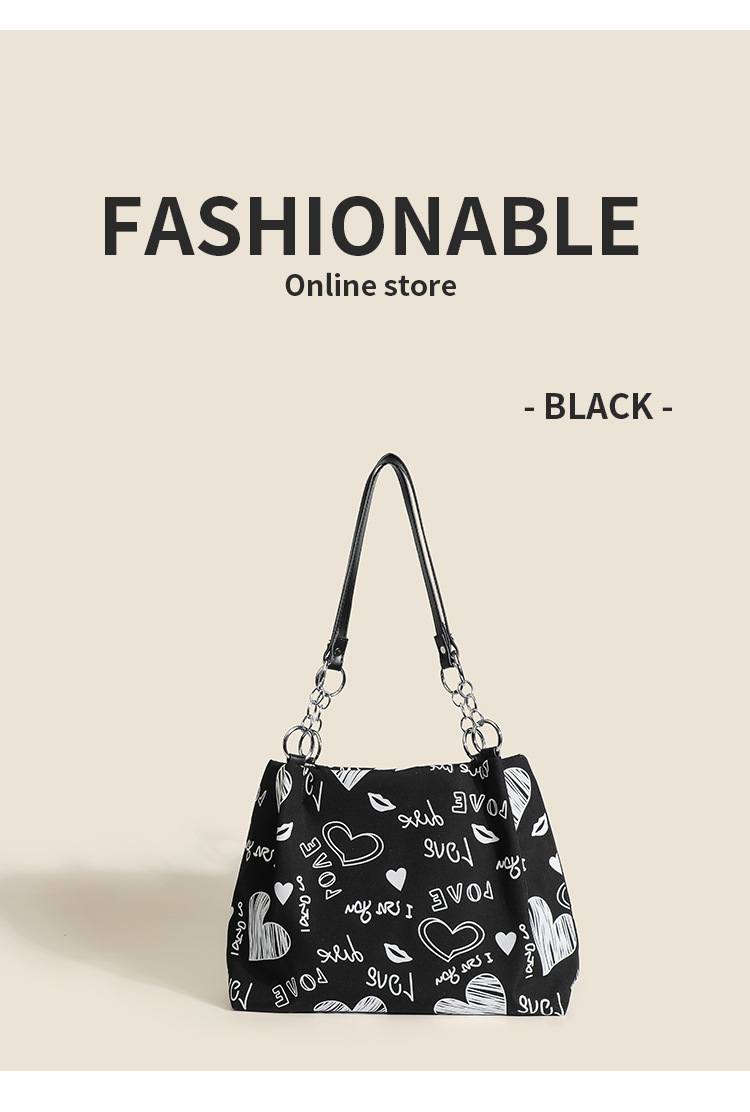 Damen Schultertasche Mit Muster Große Henkeltasche Als Shopper_voghion.com