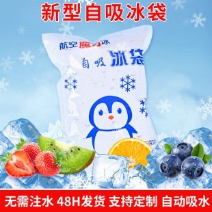 Customized Self-Absorbent Water-Free Ice Bag Biological Preservation Disposable Express Freezing Repeated Use Fresh Cold Bag