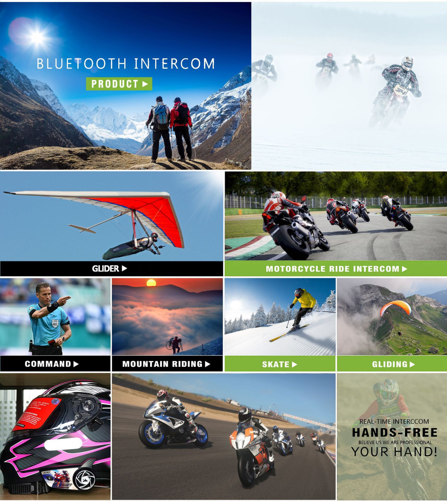 Ejeas Brand V4Plus Motorcycle Helmet Bluetooth Headset Helmet Intercom Headset Motorcycle Bluetooth Headset