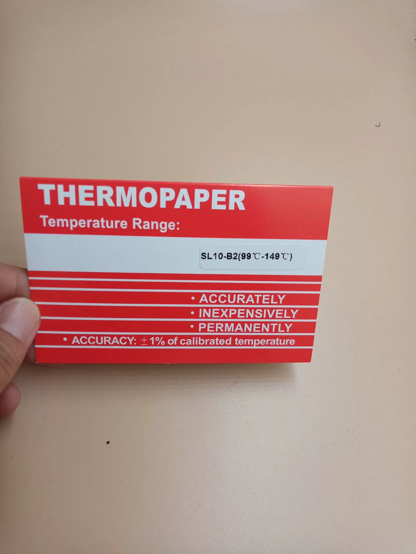 Термочувствительная тестовая бумага 99-149 THERMOPAPER измерительная бумага/Индикатор температуры цвета изменяя/Индикатор температуры/