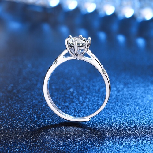 QC Korean-style French gentle and romantic diamond ring for women, a niche classic with delicate micro-pave setting, a perfect gift for your girlfriend, an exquisite and elegant piece of jewelry QC Korean-style French gentle and romantic diamond ring for women, a niche classic with delicate micro-pave setting, a perfect gift for your girlfriend, an exquisite and elegant piece of jewelry