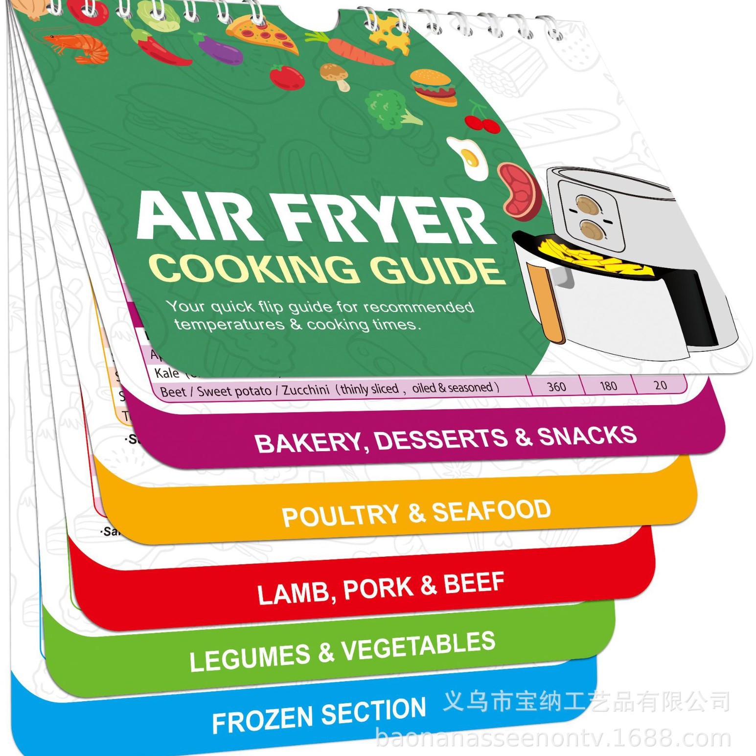 Horario de cocción etiqueta del refrigerador olla de presión freidora de aire sartén cetona etiqueta magnética tipo de calendario receta magnética suave