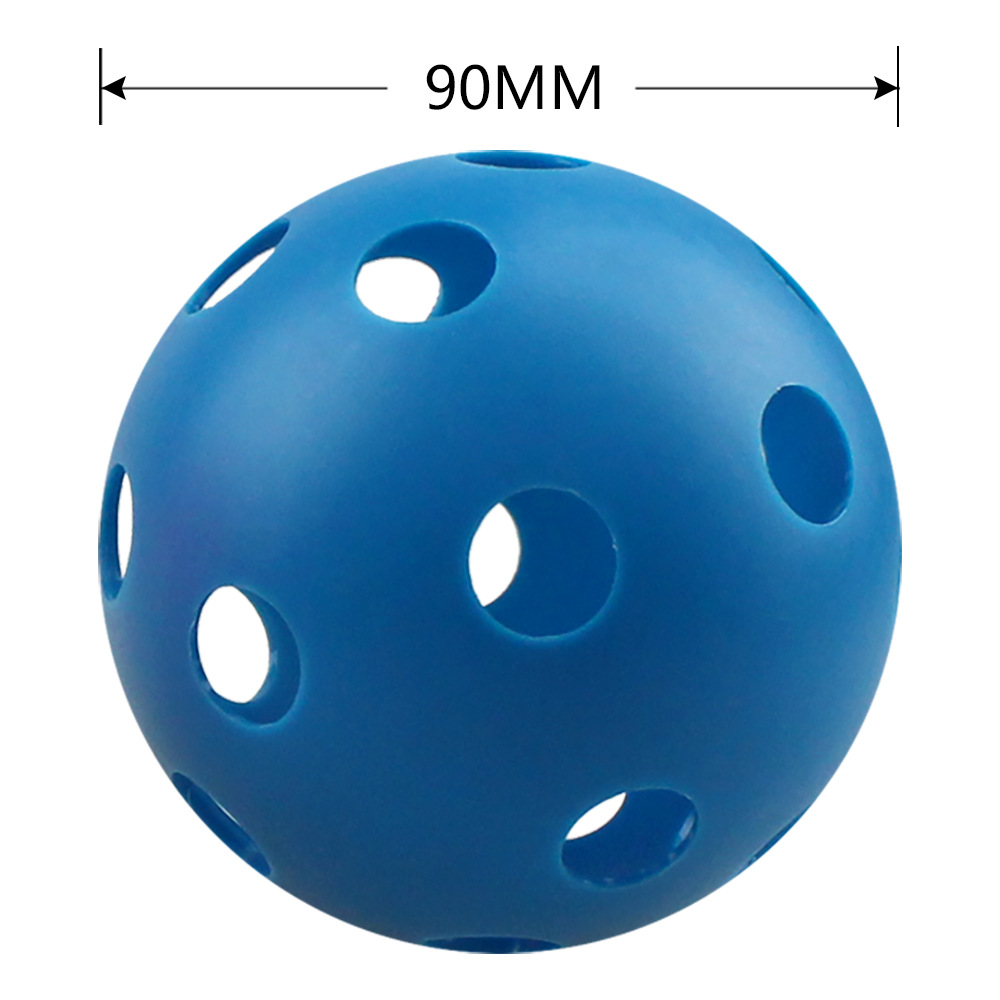 90mm 26-hole practice baseball multi-color hard plastic PE blow-molded hole ball floating ball toy ball
