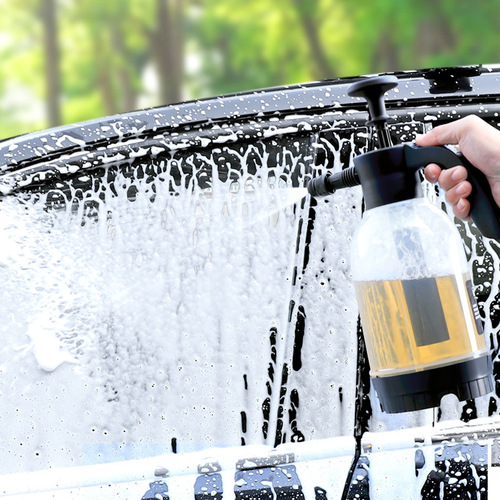 Car wash foam spray bottle household handheld car wash spray type gardening air pressure sprayer manual kettle 2L