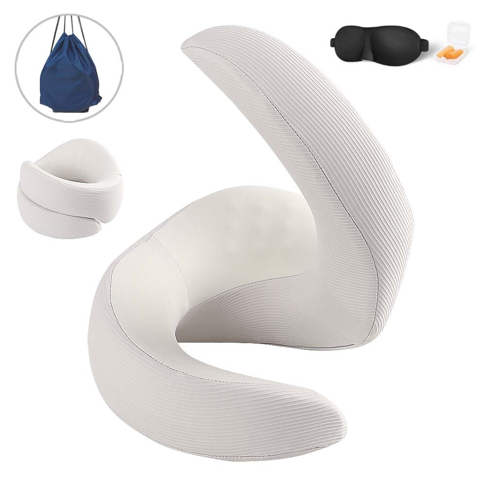 Nuevas almohadas transfronterizas en forma de U protegen la columna cervical almohada en forma de U almohada de memoria de algodón de rebote lento almohada en forma de U portátil fácil de almacenar almohada en forma de U image 8